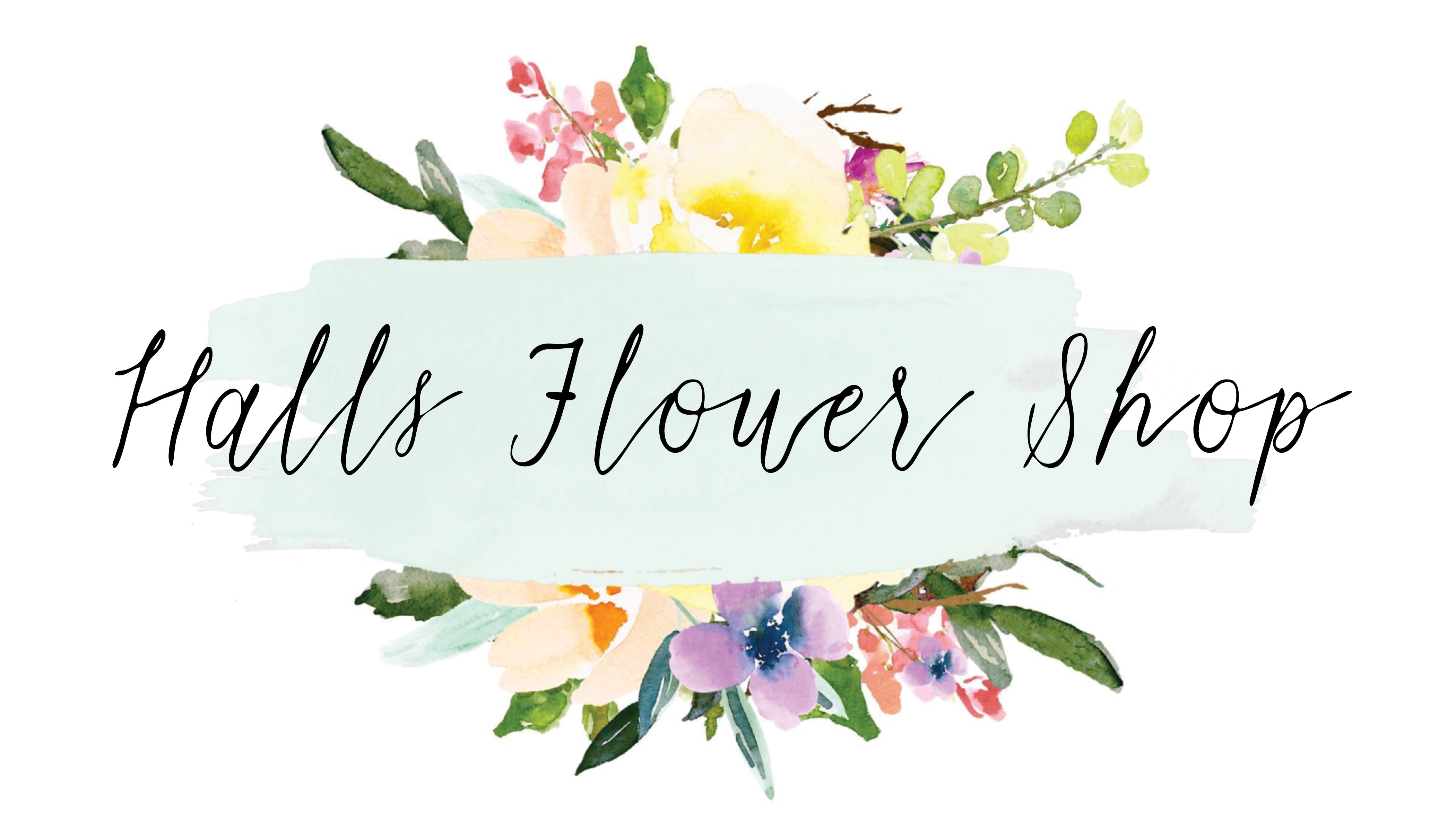 Halls Flower Shop - Logo
